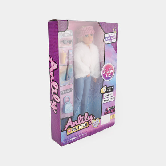 11.5" Lovely Fashion Doll with Accessories Set