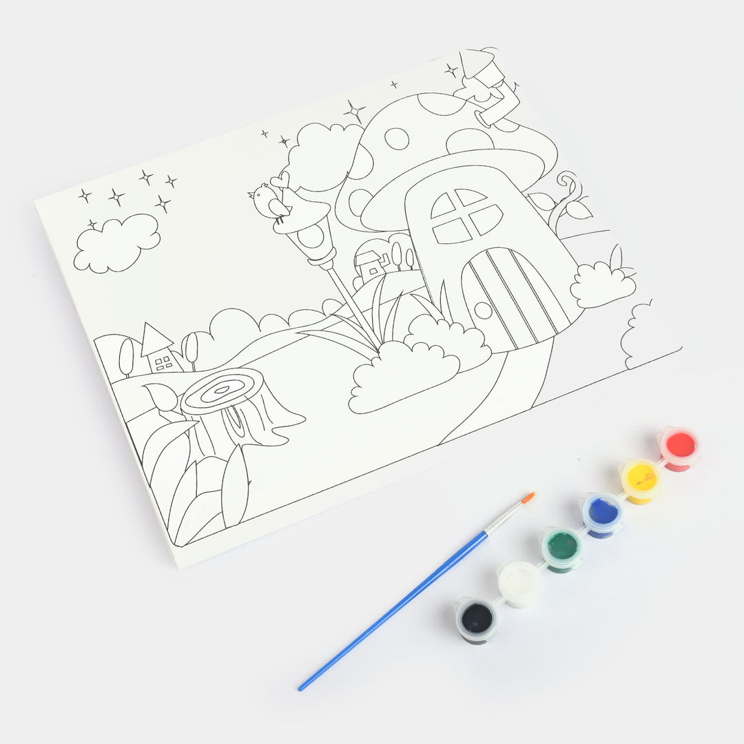 Canvas + Water Color For Kids