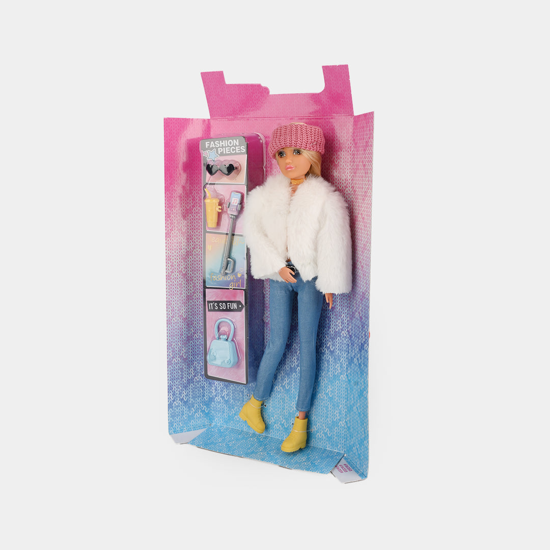 11.5" Lovely Fashion Doll with Accessories Set