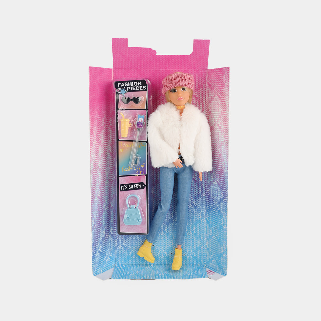 11.5" Lovely Fashion Doll with Accessories Set
