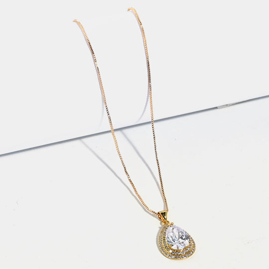 Girls Fancy Zircon Necklace