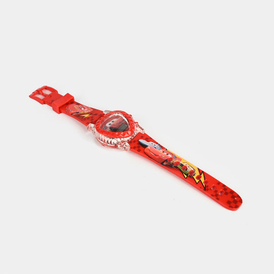 Kids Triangle Dial Wrist Watch with Light & Sound