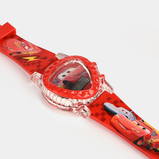 Kids Triangle Dial Wrist Watch with Light & Sound