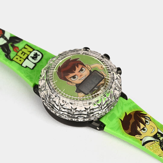 Kids Round Dial Spinning Wrist Watch with Light & Sound