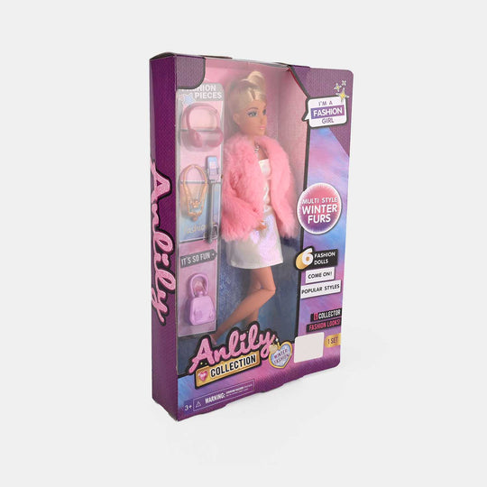 11.5" Lovely Fashion Doll with Accessories Set