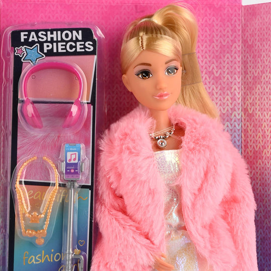 11.5" Lovely Fashion Doll with Accessories Set