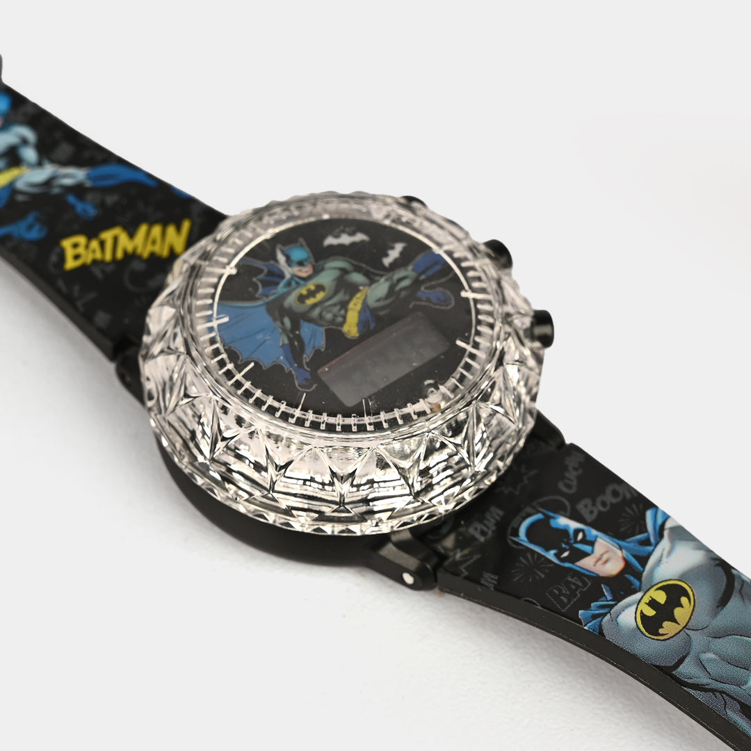 Kids Round Dial Spinning Wrist Watch with Light & Sound