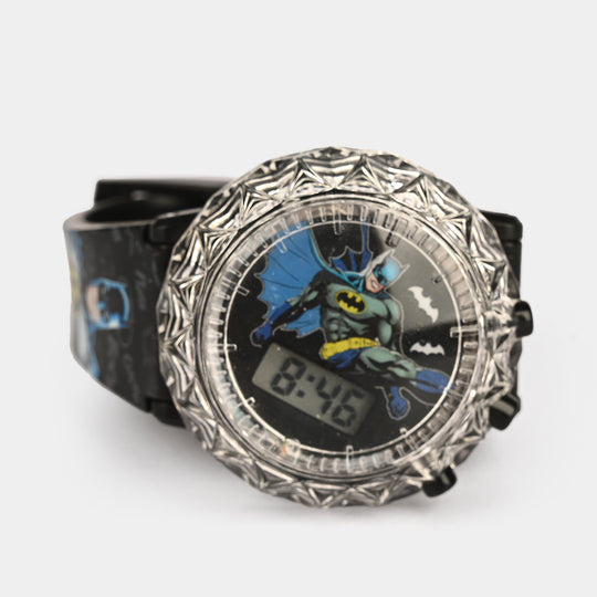 Kids Round Dial Spinning Wrist Watch with Light & Sound