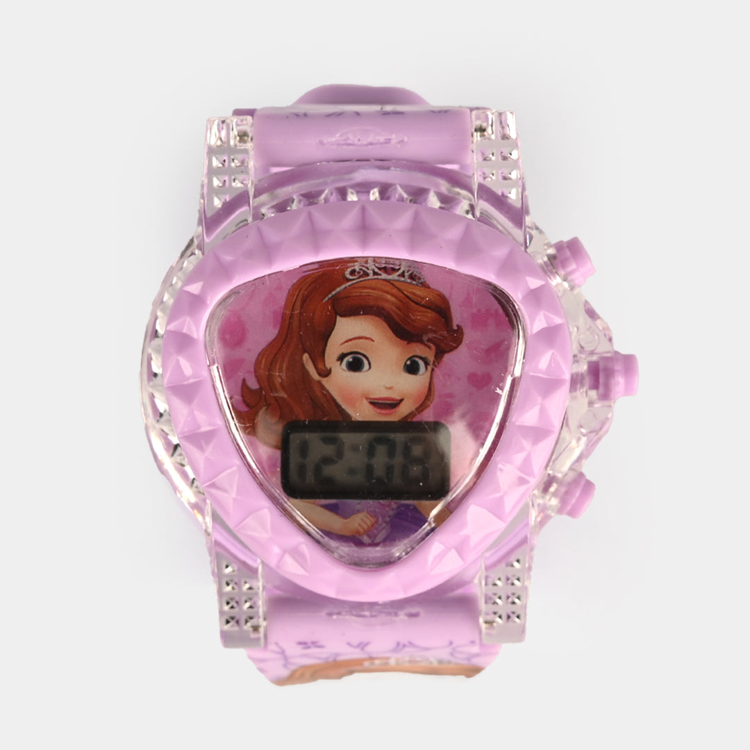 Girls Character Watch Triangle Dial