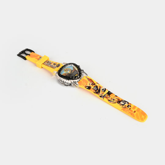 Kids Triangle Dial Wrist Watch with Light & Sound