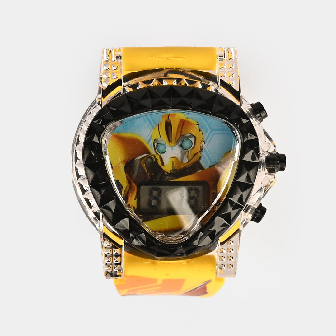 Kids Triangle Dial Wrist Watch with Light & Sound