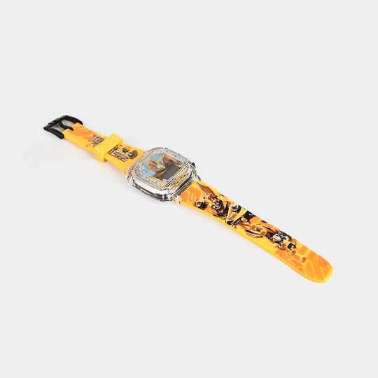 Boys Character Wristwatch Square Dial With Light & Sound