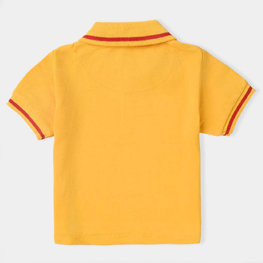 Infant Boys Cotton PK Polo-Citrus