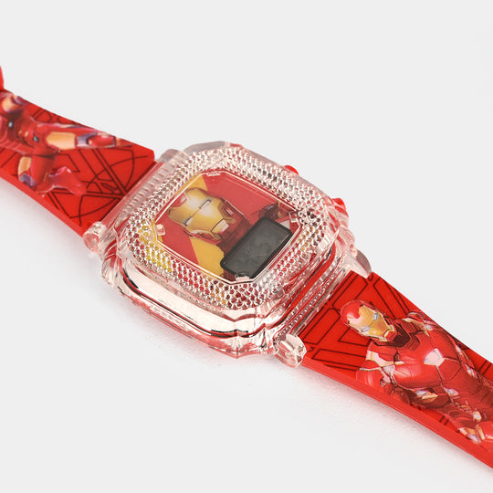 Boys Character Wristwatch Square Dial With Light & Sound