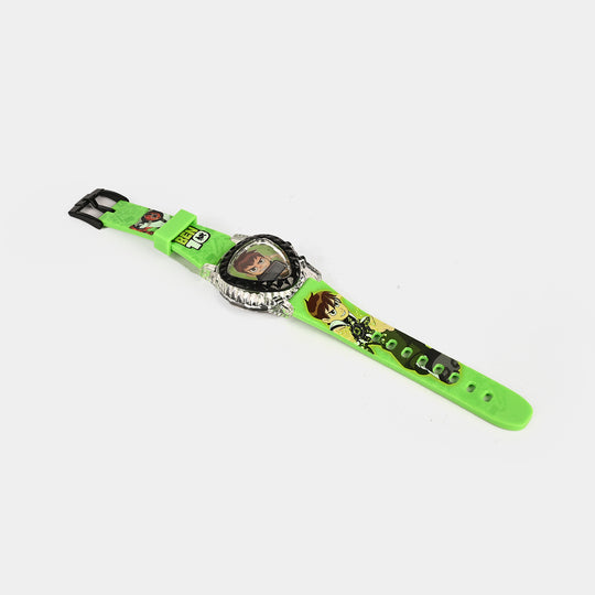 Kids Triangle Dial Wrist Watch with Light & Sound