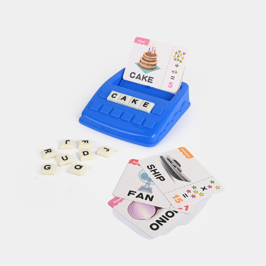 2-in-1 Educational Game Calculate & Spell Matching Game