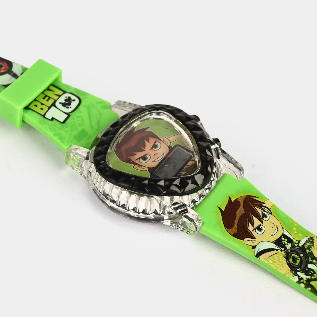 Kids Triangle Dial Wrist Watch with Light & Sound