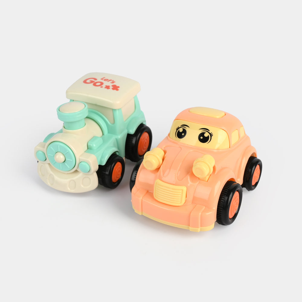 Friction Powered Mini Vehicles/Cars (4Pcs)