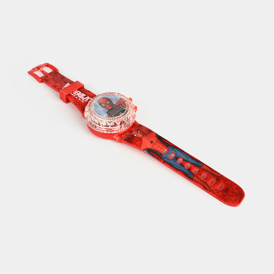 Kids Round Dial Spinning Wrist Watch with Light & Sound