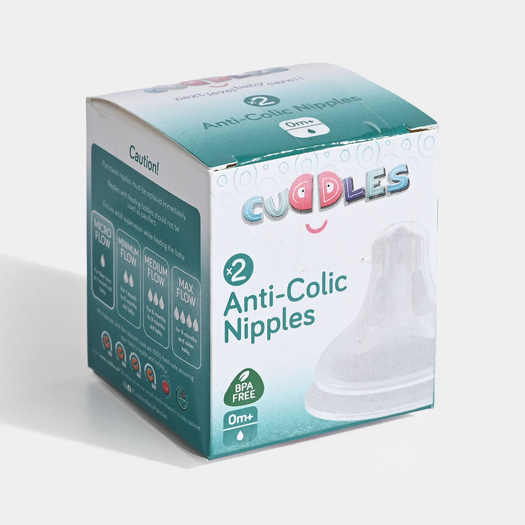 Cuddles Anti-Colic Nipple 0M+