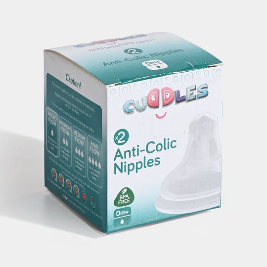 Cuddles Anti-Colic Nipple 0M+