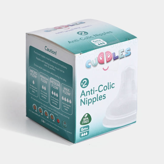 Cuddles Anti-Colic Nipple 6M+
