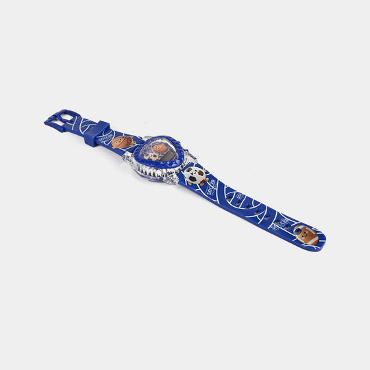 Kids Triangle Dial Wrist Watch with Light & Sound