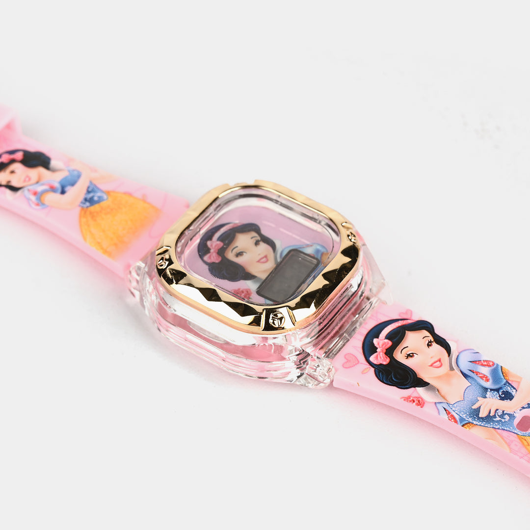 Girls Character Watch Square Golden Border