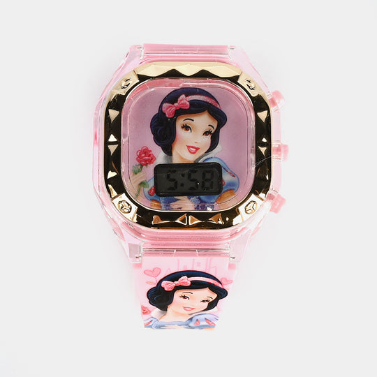 Girls Character Watch Square Golden Border