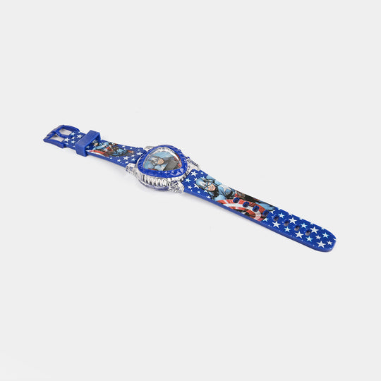 Kids Triangle Dial Wrist Watch with Light & Sound