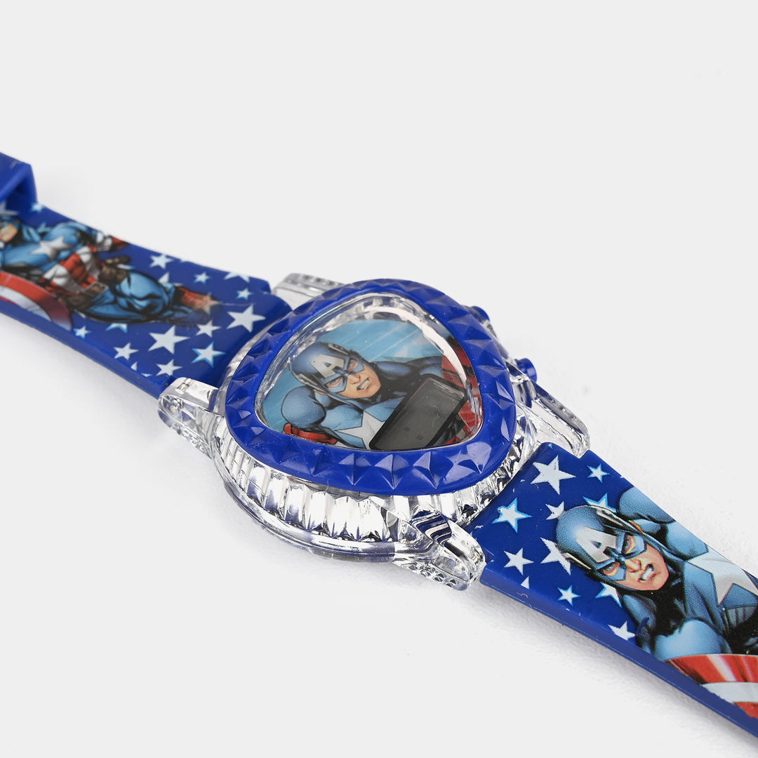 Kids Triangle Dial Wrist Watch with Light & Sound