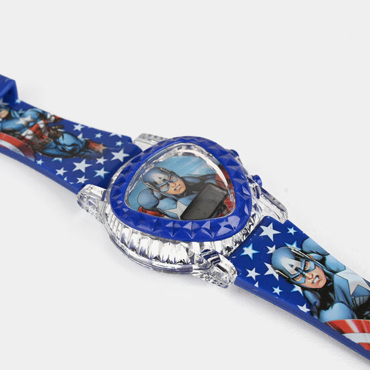 Kids Triangle Dial Wrist Watch with Light & Sound