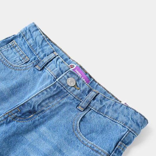 Boys Denim Stretch Short Character-LT.Blue