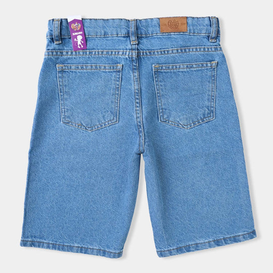 Boys Denim Stretch Short Character-LT.Blue