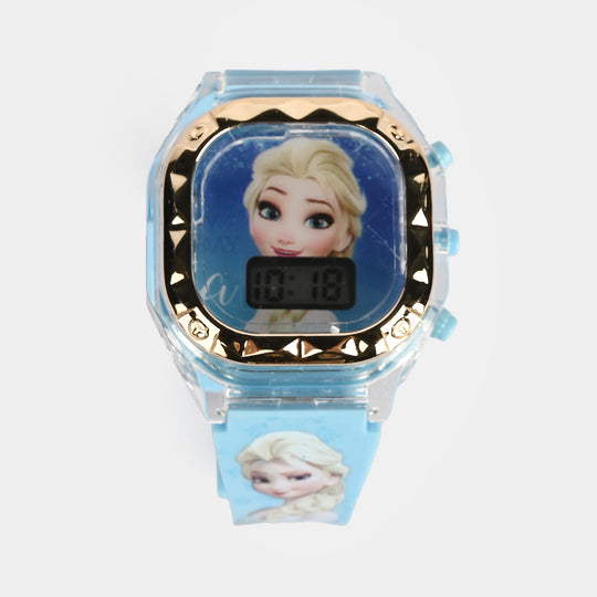 Girls Character Watch Square Golden Border
