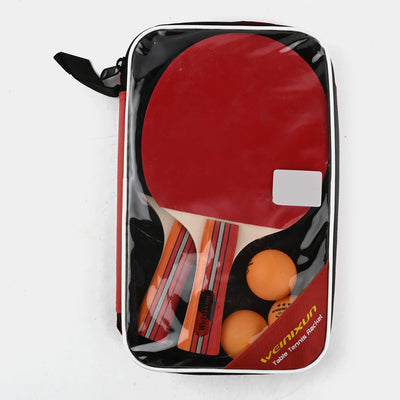 Table Tennis Racket Pair With 3 Balls For Kids