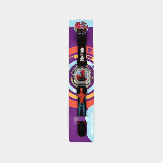 Boys Character Wristwatch Square Dial With Light & Sound