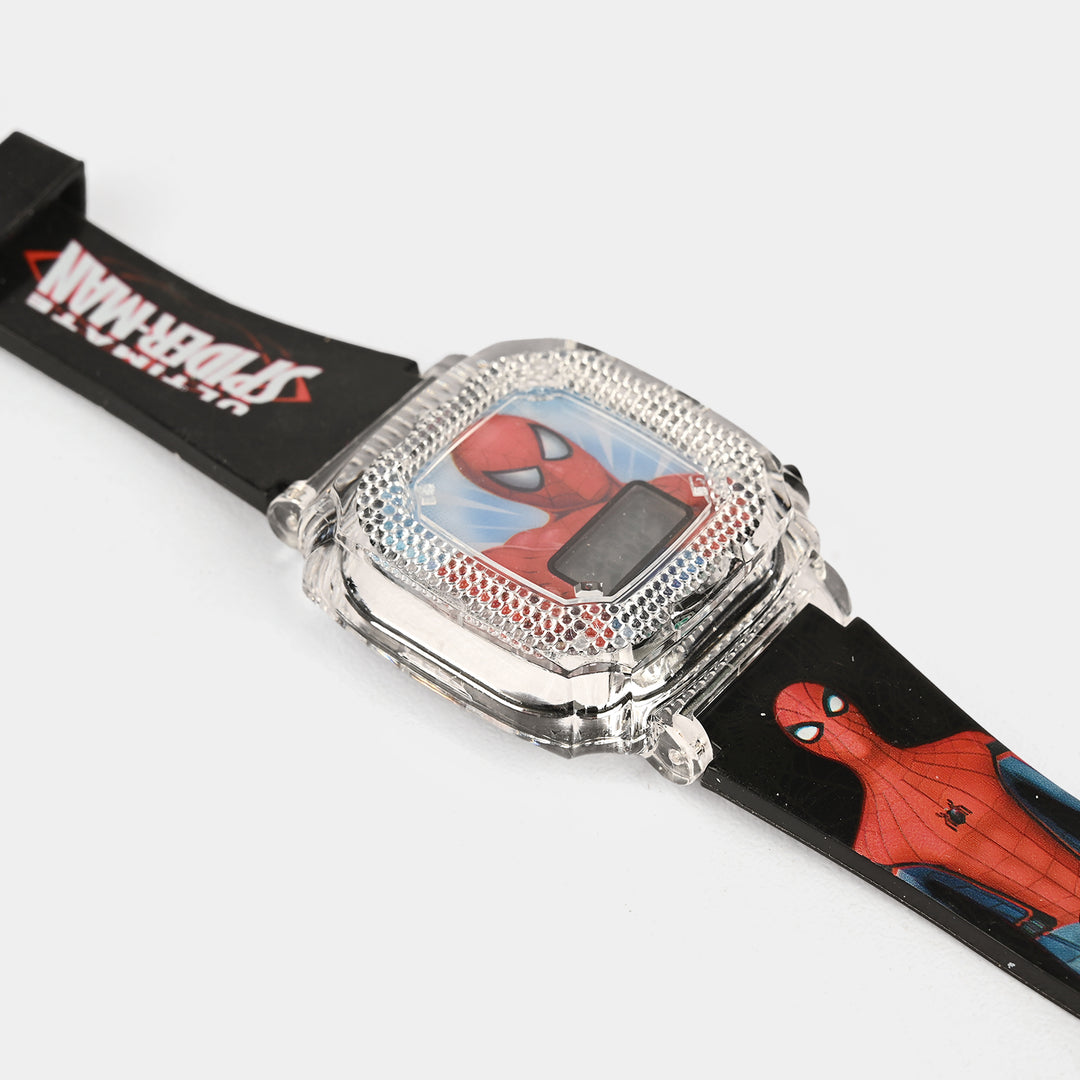Boys Character Wristwatch Square Dial With Light & Sound