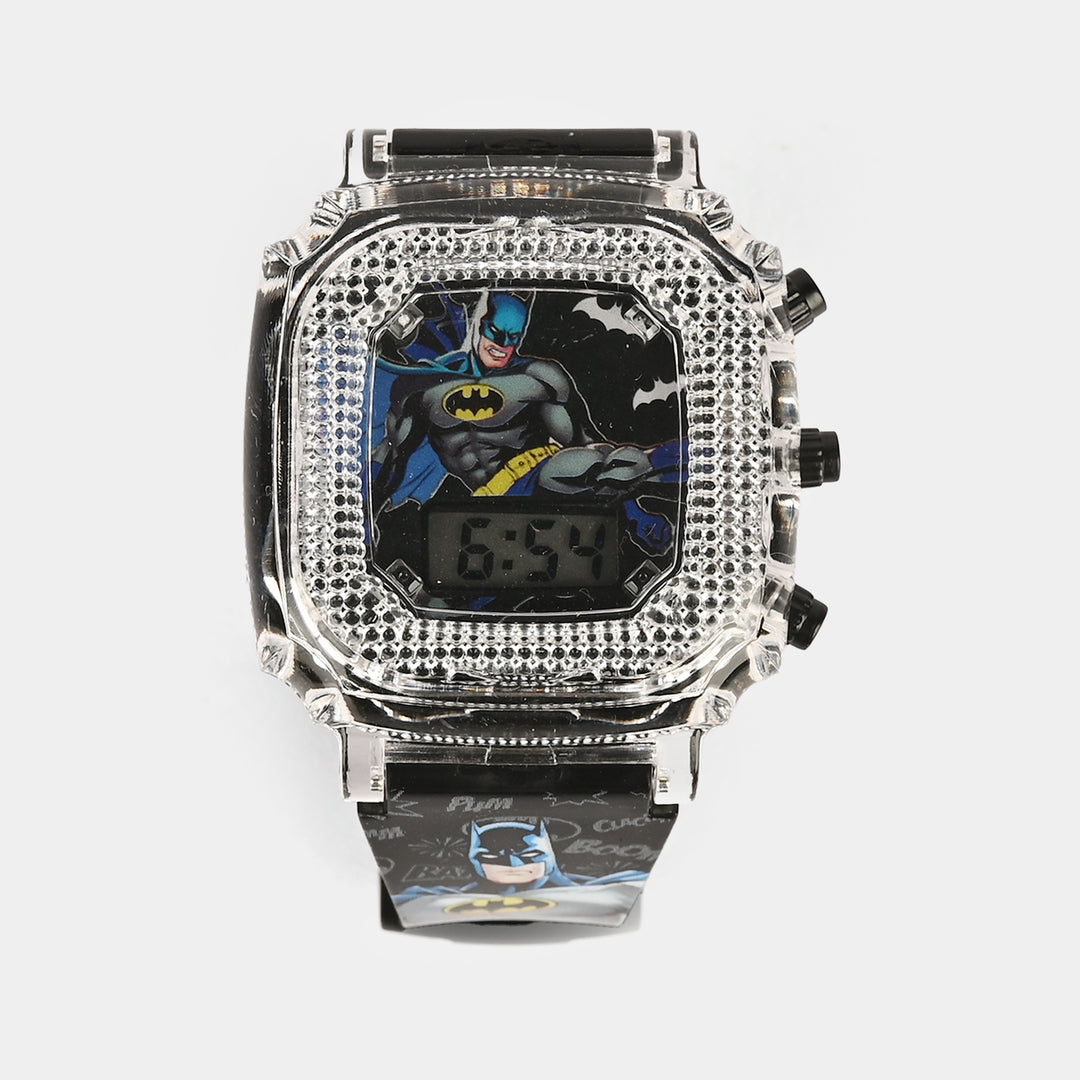 Boys Character Wristwatch Square Dial With Light & Sound