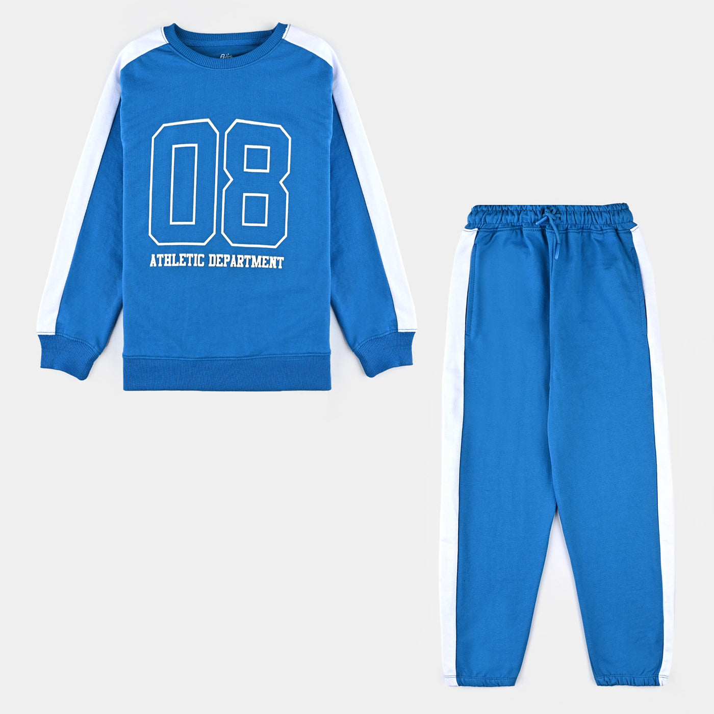 Boys Cotton Terry 2 Piece Suit Athletic-Blue