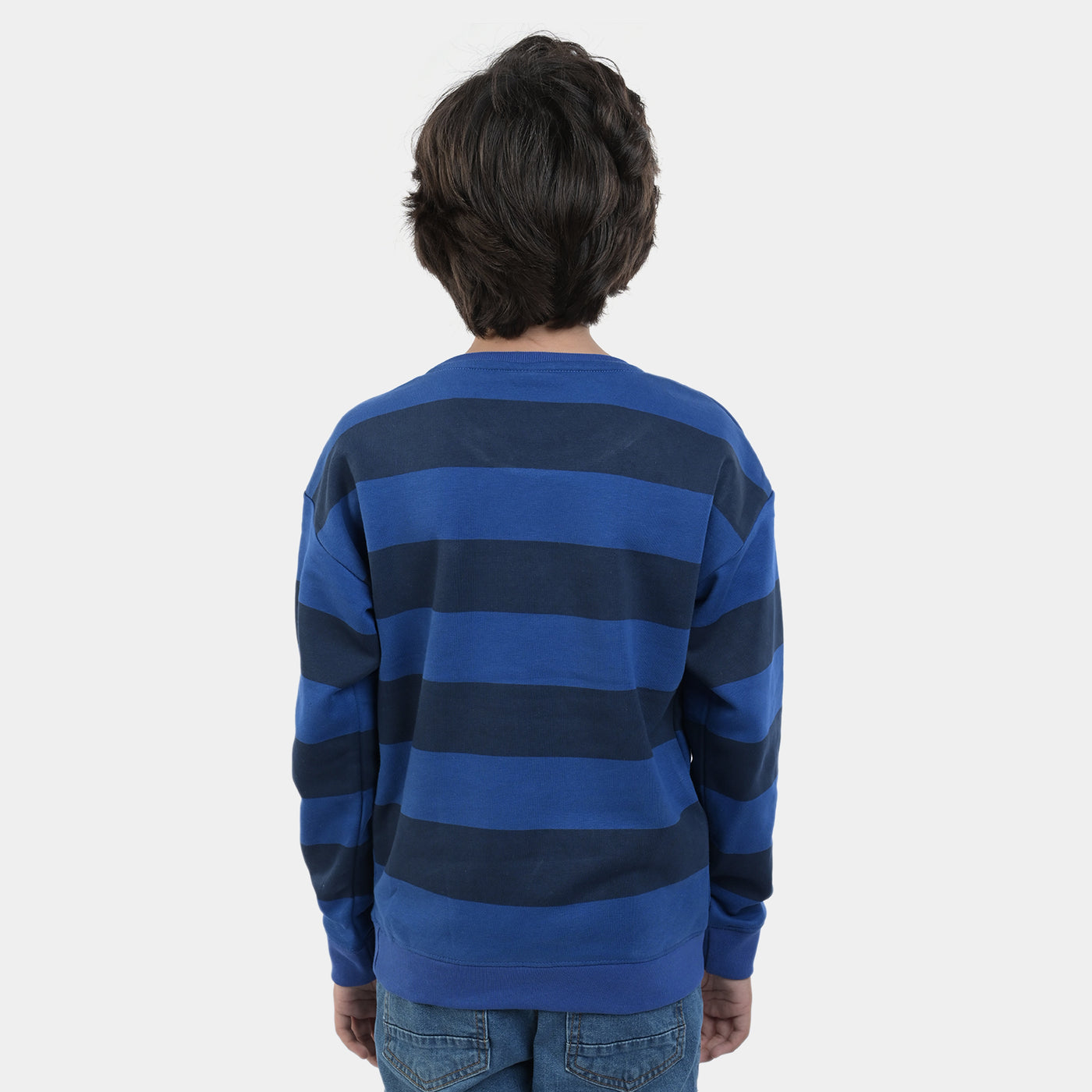 Boys Fleece Sweatshirt Hang On character-Blue