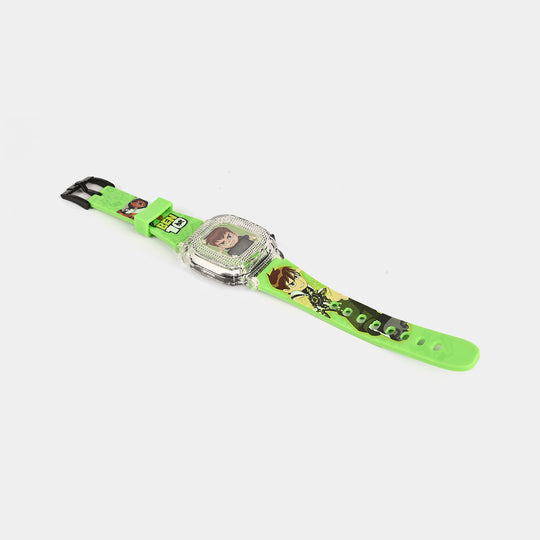 Boys Character Wristwatch Square Dial With Light & Sound