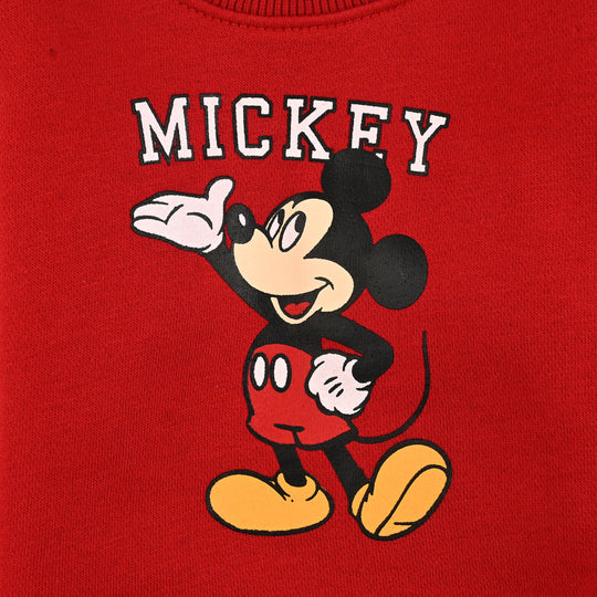 Infant Boys Fleece Sweatshirt-Red