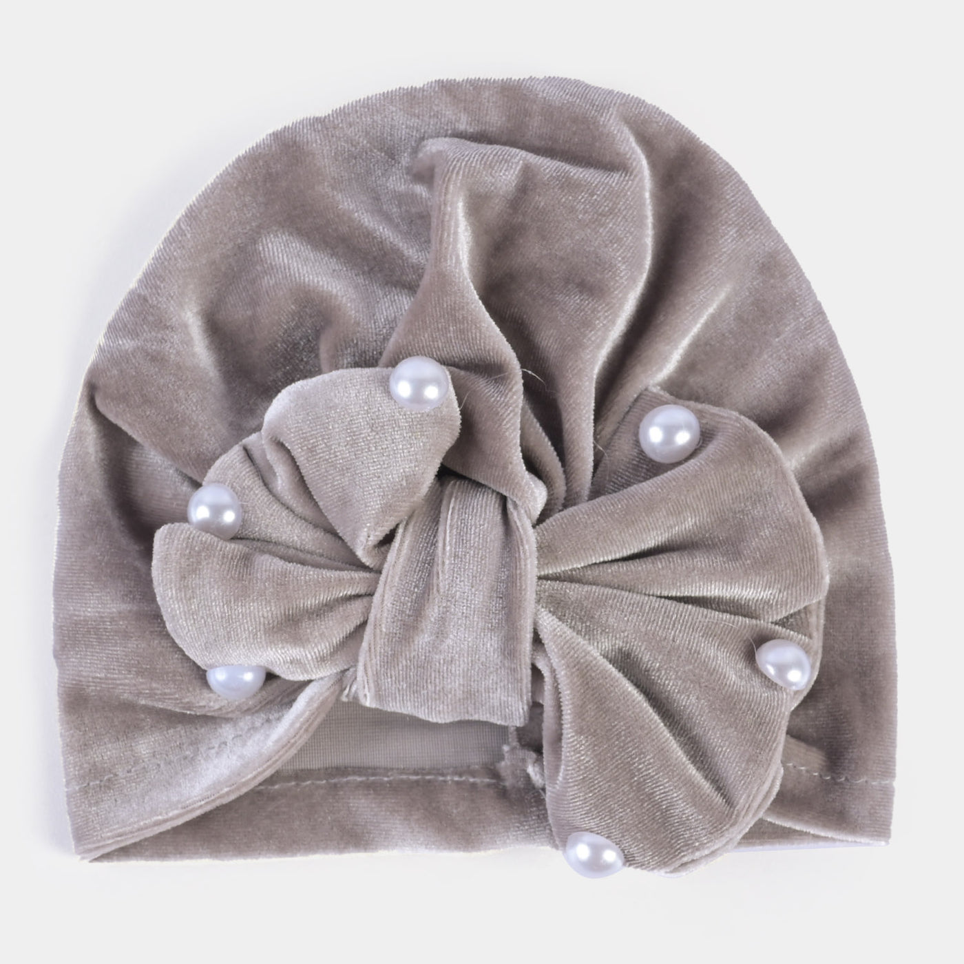 Baby Turban Cap/Hat Velvet 3M+ | GRAY