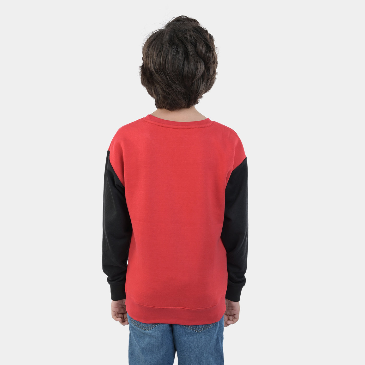 Boys Fleece Sweatshirt Whatever-Red