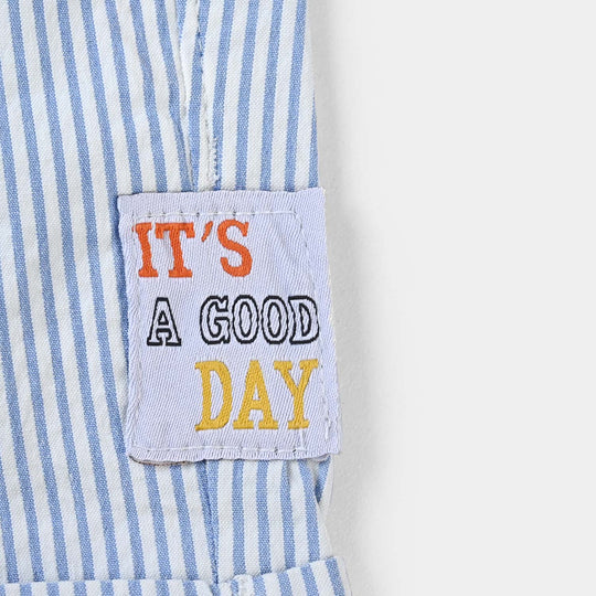 Infant Boys Cotton Twill Short-STRIPES