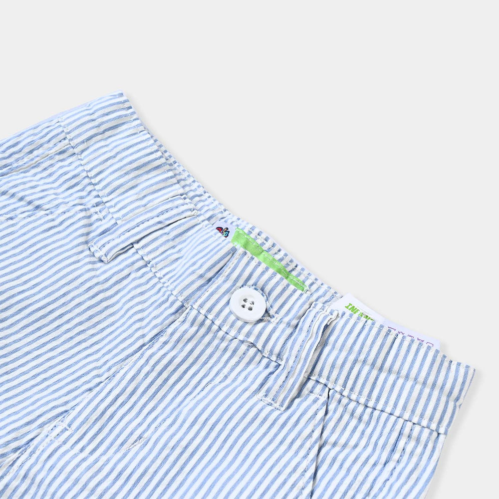 Infant Boys Cotton Twill Short-STRIPES