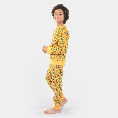 Boys Fleece 2 Piece Suit Character -R.Yellow