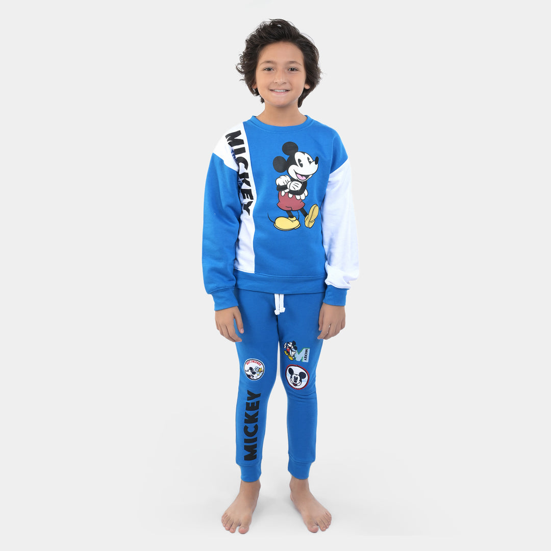 Boys Fleece 2 Piece Suit Character-D.Blue