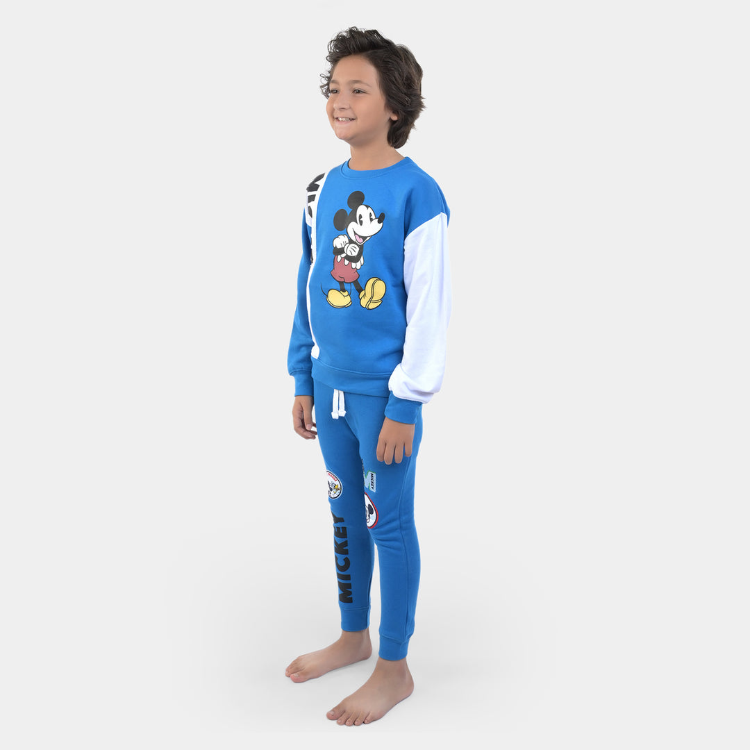 Boys Fleece 2 Piece Suit Character-D.Blue